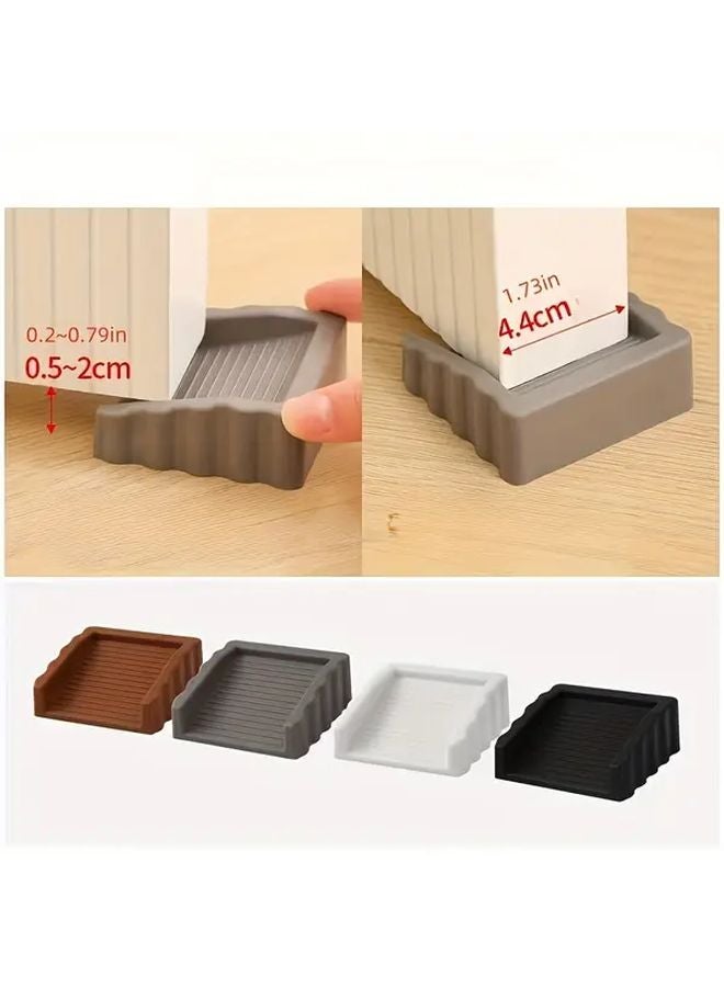 Black Windproof Door Stopper Non Slip Rubber Wedge Matte Surface Safety Anti Collision - Image 4